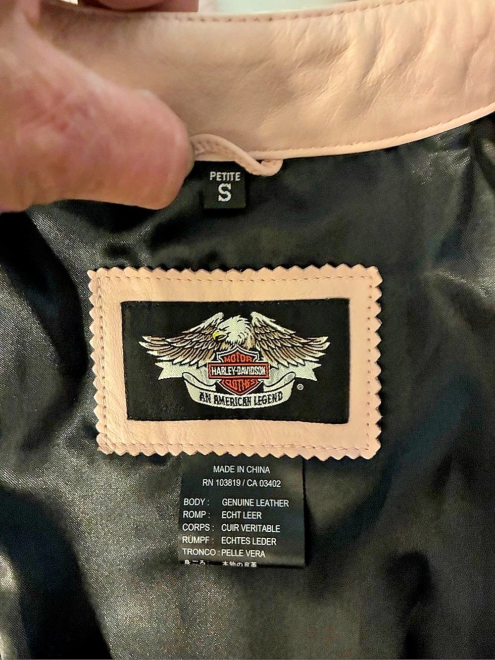 Harley-Davidson Women'Small Charisma Pink Leather Jacket Small - Picture 10 of 14